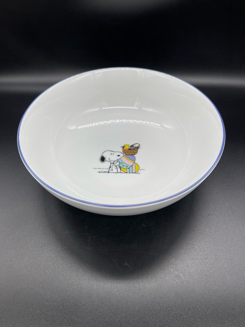Peanuts Snoopy 2021 Easter Spring Serving Bowl 9 3/8”
